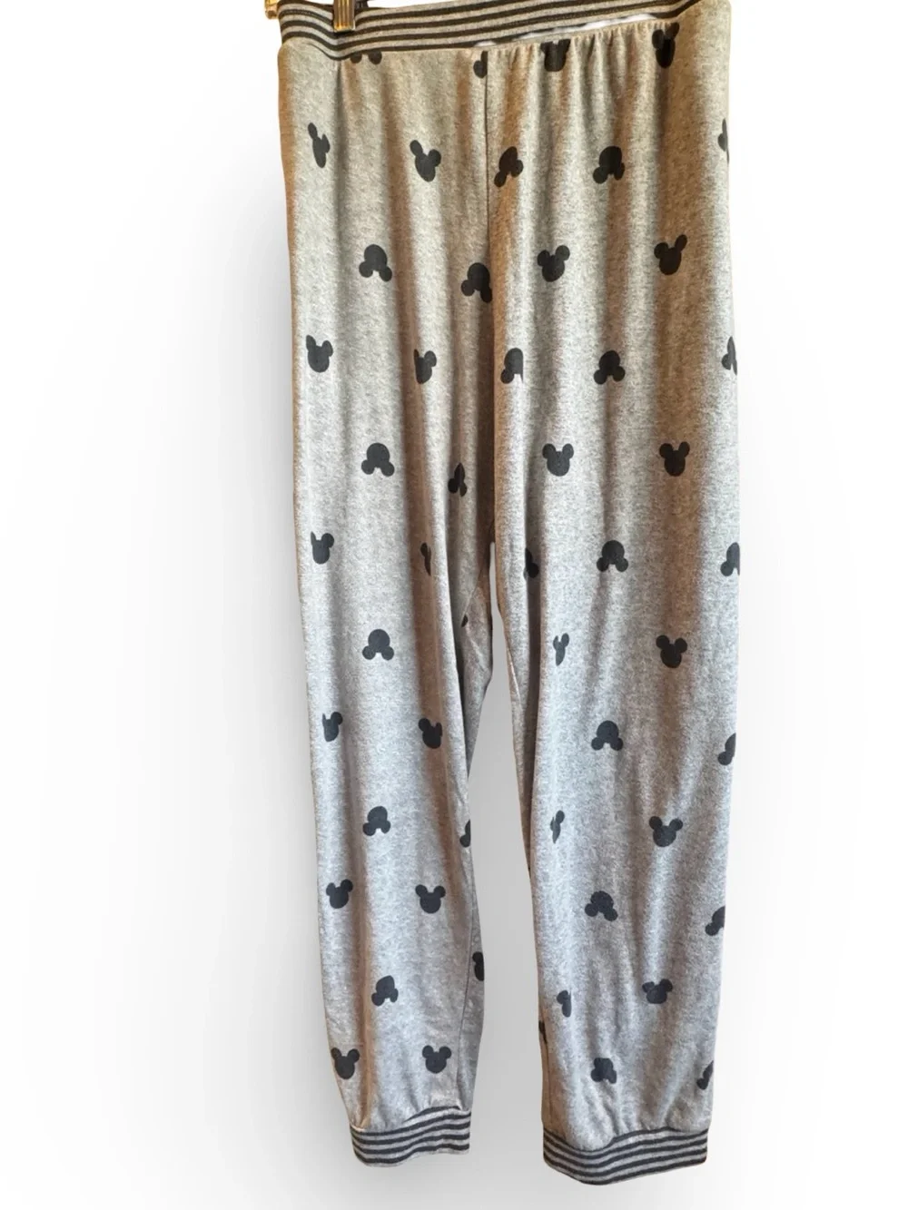 Women’s Disney Gray and Black Mickey Head 2 Piece Lounge Set - Picture 7 of 9